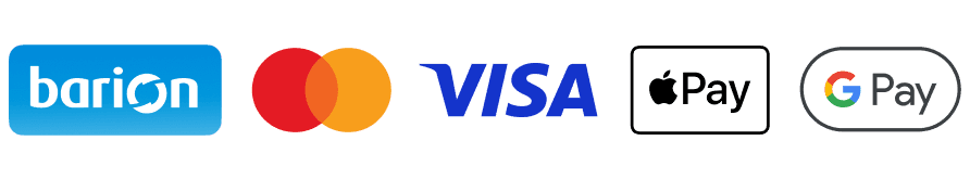 Barion, Mastercard, Visa, Apple Pay, Google Pay